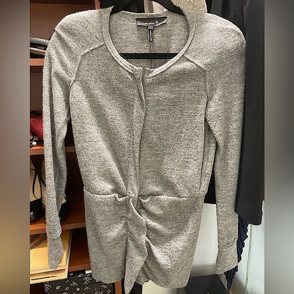 Isabel Marant Alpaca Wool Blend Zip Cardigan Sz 2